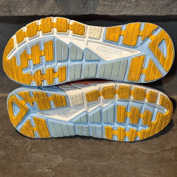 HOKA One One Gaviota 4 Women’s 12B Coral Orange Running Shoes Gorpcore Comfort - Picture 9 of 15